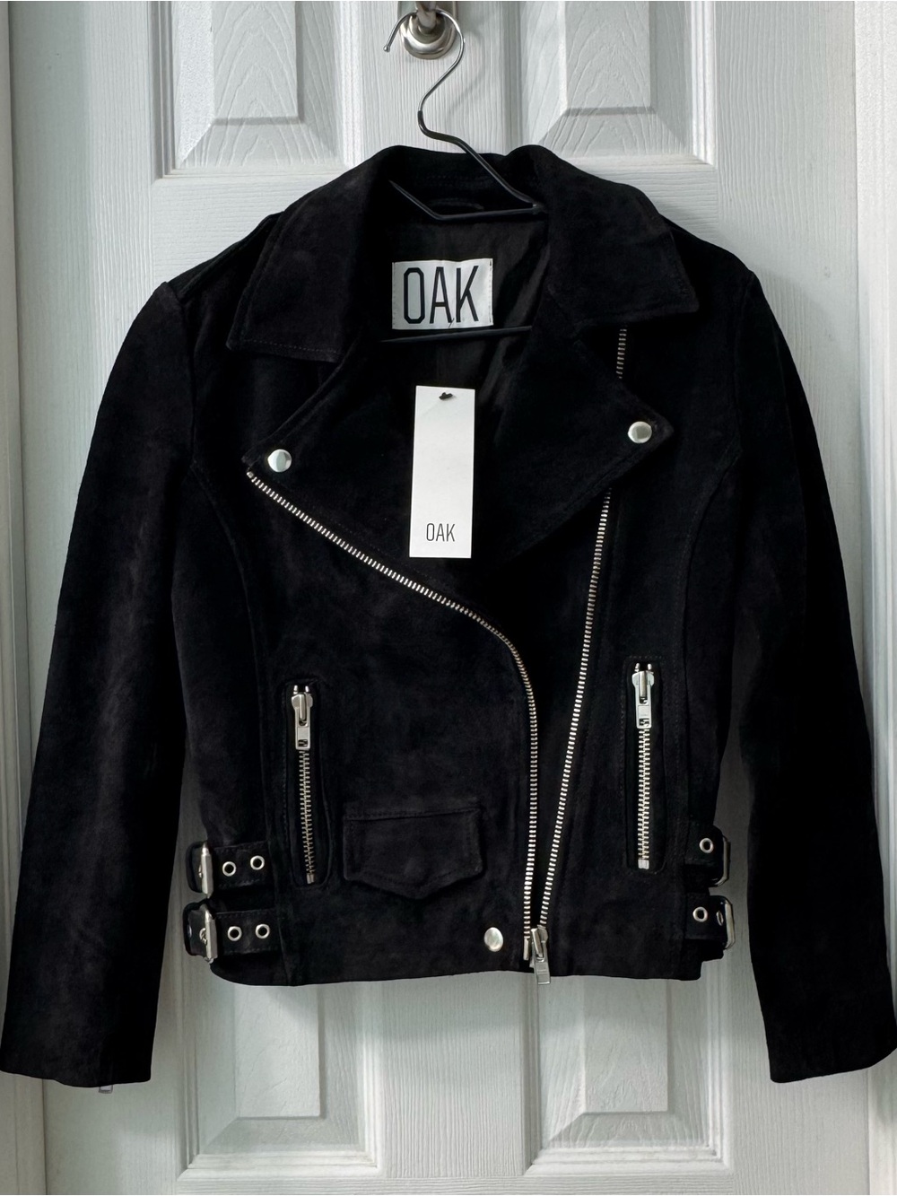OAK NYC Suede Rider Jacket - XS